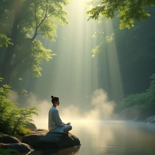 Meditation by the Sacred River
