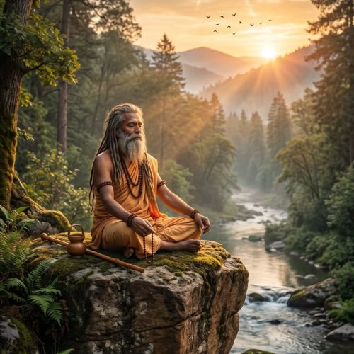 Rishi in Deep Meditation