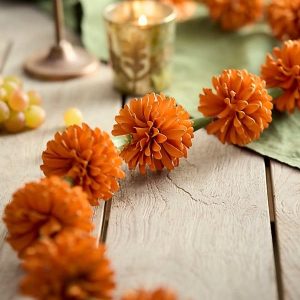 flower garland making