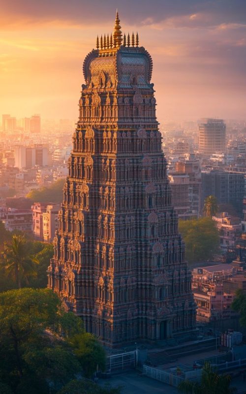 🧭 Sacred Geometry & Cosmic Alignment of Kanchipuram
